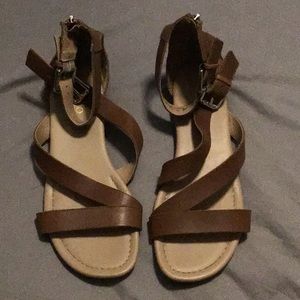 Franco Sarto Brown Greta Gladiator Sandals